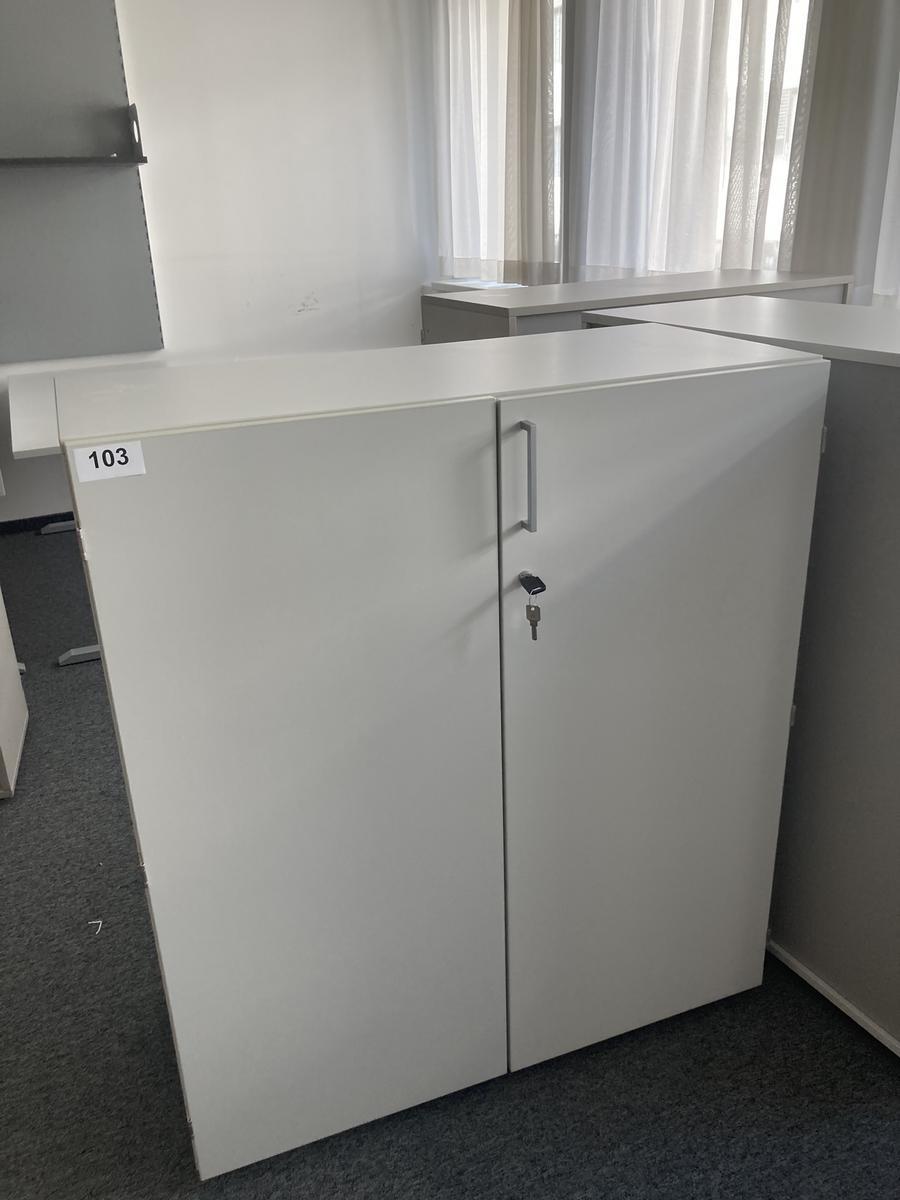 Aktenschrank, 3 Ordnerhöhen, Maße: ca.100 x 45 x 113 cm